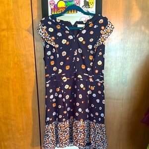 Maison Jules Blue and Orange Casual Sundress